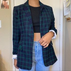 Brooks Brothers Blazer Red Fleece Plaid